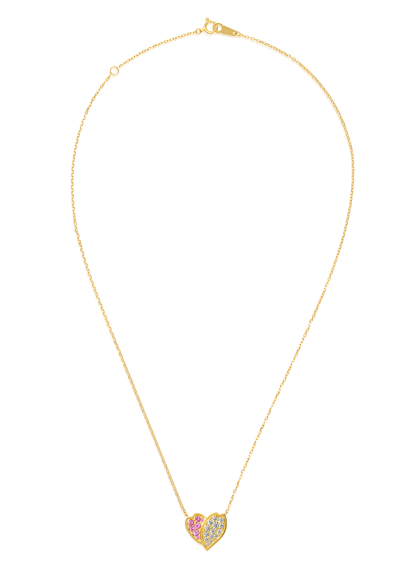FAUNA HEART NECKRACE | DOUBLE BICOLOR