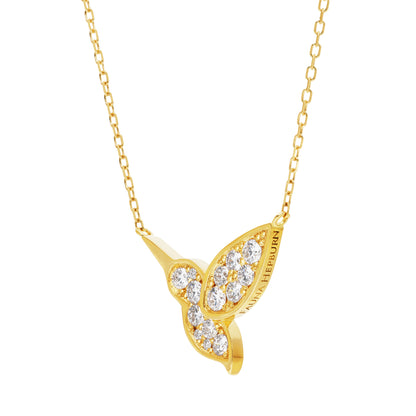 Fauna Heart Fairy Sakura Diamond Necklace