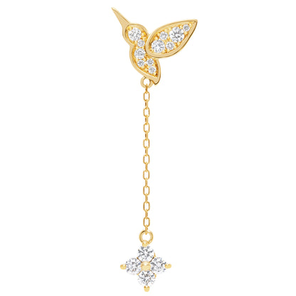 collier de diamants coeur faune