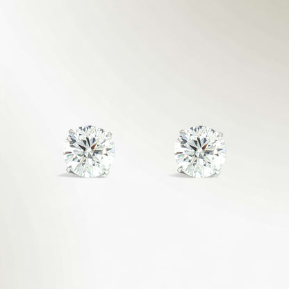 SIRIUS SOLITAIRE PIERCED EARRINGS 2.0ct