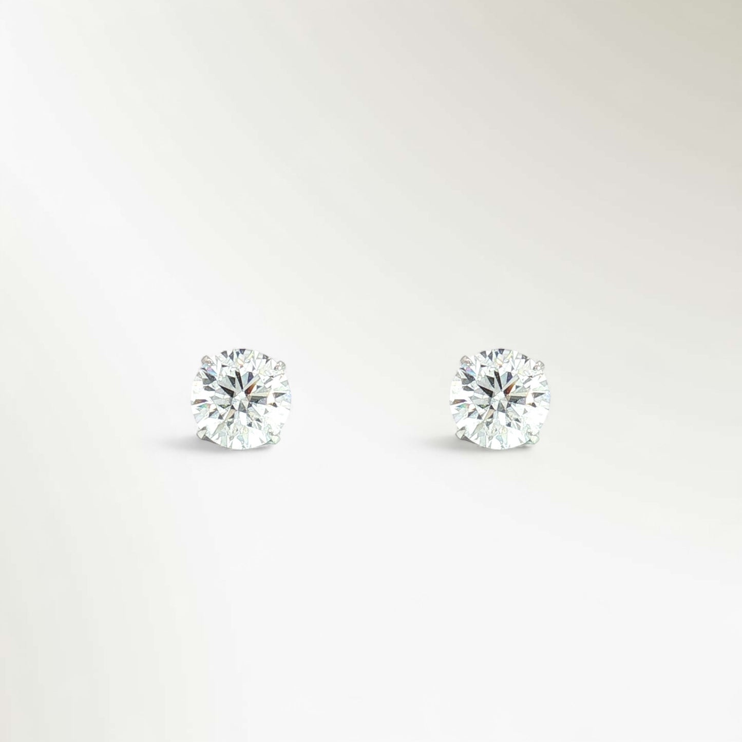 SIRIUS SOLITAIRE PIERCED EARRINGS 1.0ct