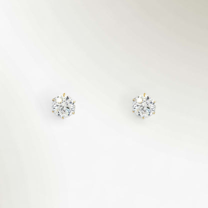SIRIUS SOLITAIRE PIERCED EARRINGS 1.0ct