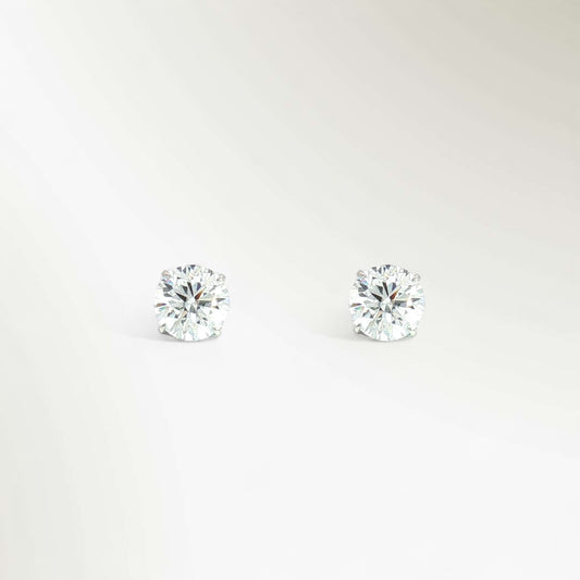 SIRIUS SOLITAIRE PIERCED EARRINGS 0.6ct