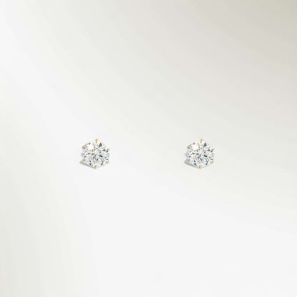SIRIUS SOLITAIRE PIERCED EARRINGS 0.6ct