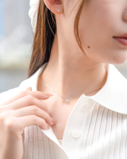 collier de diamants coeur faune