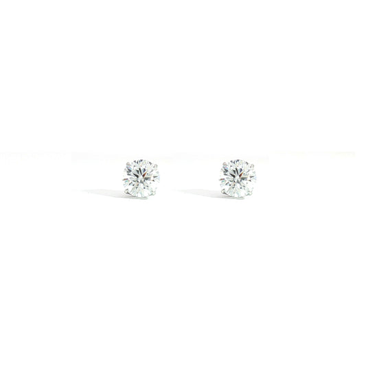 SIRIUS SOLITAIRE PIERCED EARRINGS 0.6ct