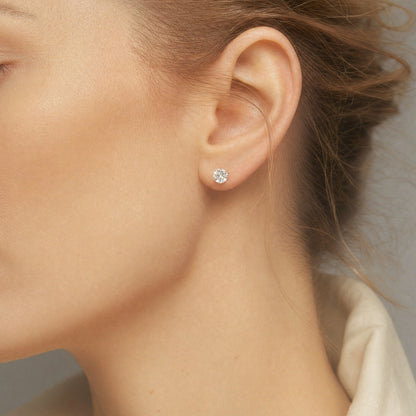 1.0ct SIRIUS SOLITAIRE PIERCED EARRINGS | PRELUDE