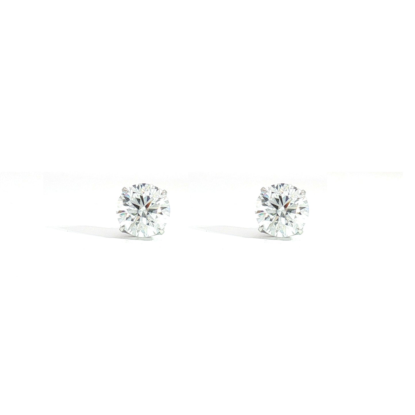 SIRIUS SOLITAIRE PIERCED EARRINGS 1.0ct