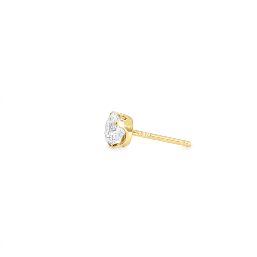 1.0ct SIRIUS SOLITAIRE PIERCED EARRINGS | PRELUDE