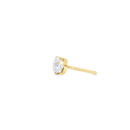 1.0ct SIRIUS SOLITAIRE PIERCED EARRINGS | PRELUDE