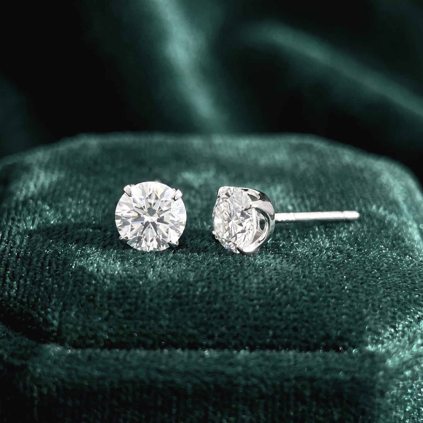 1.0ct SIRIUS SOLITAIRE PIERCED EARRINGS | PRELUDE