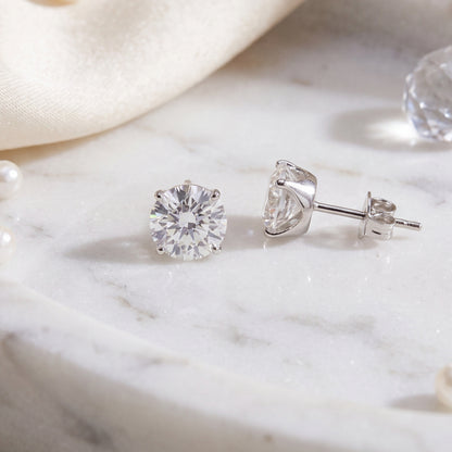 2.0ct SIRIUS SOLITAIRE PIERCED EARRINGS | PRELUDE