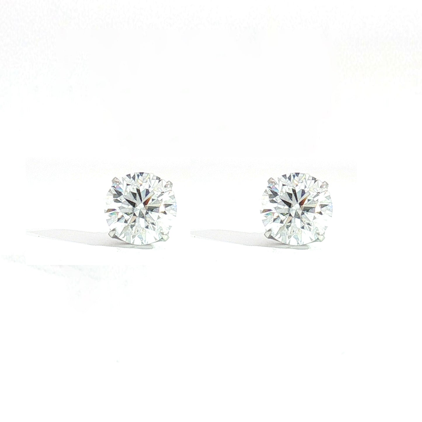 SIRIUS SOLITAIRE PIERCED EARRINGS 2.0ct