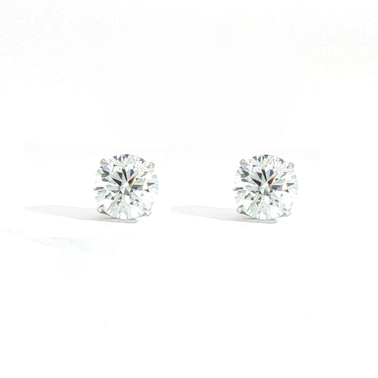 SIRIUS SOLITAIRE PIERCED EARRINGS 2.0ct