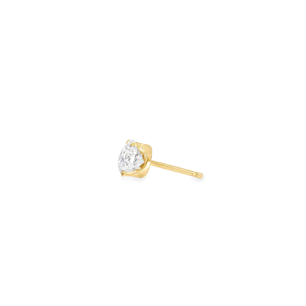 2.0ct SIRIUS SOLITAIRE PIERCED EARRINGS | PRELUDE