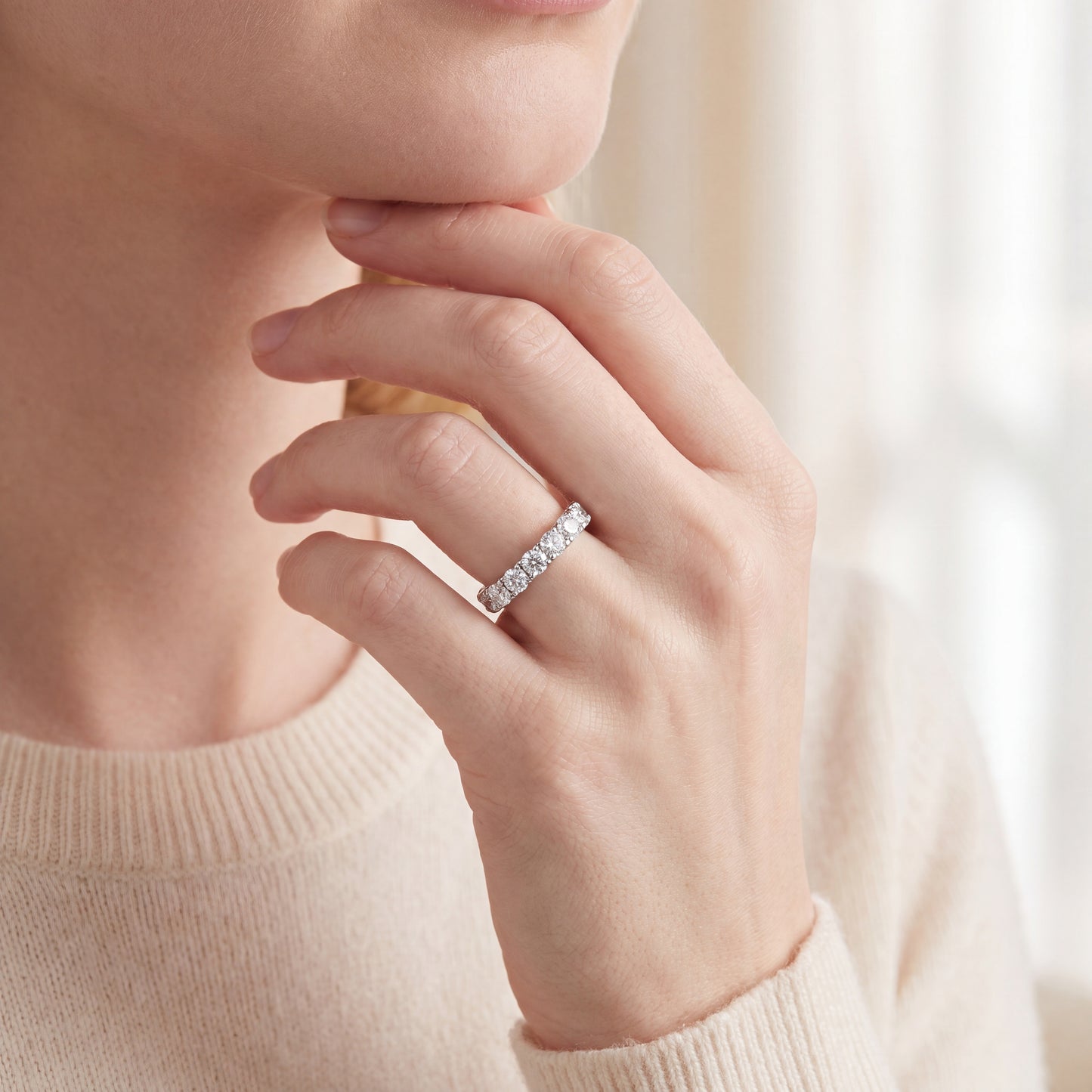 1.2ct CAPERA ETERNITY RING | PRELUDE