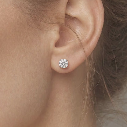 2.0ct SIRIUS SOLITAIRE PIERCED EARRINGS | PRELUDE
